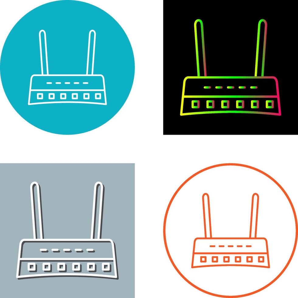 Router Icon Design vector