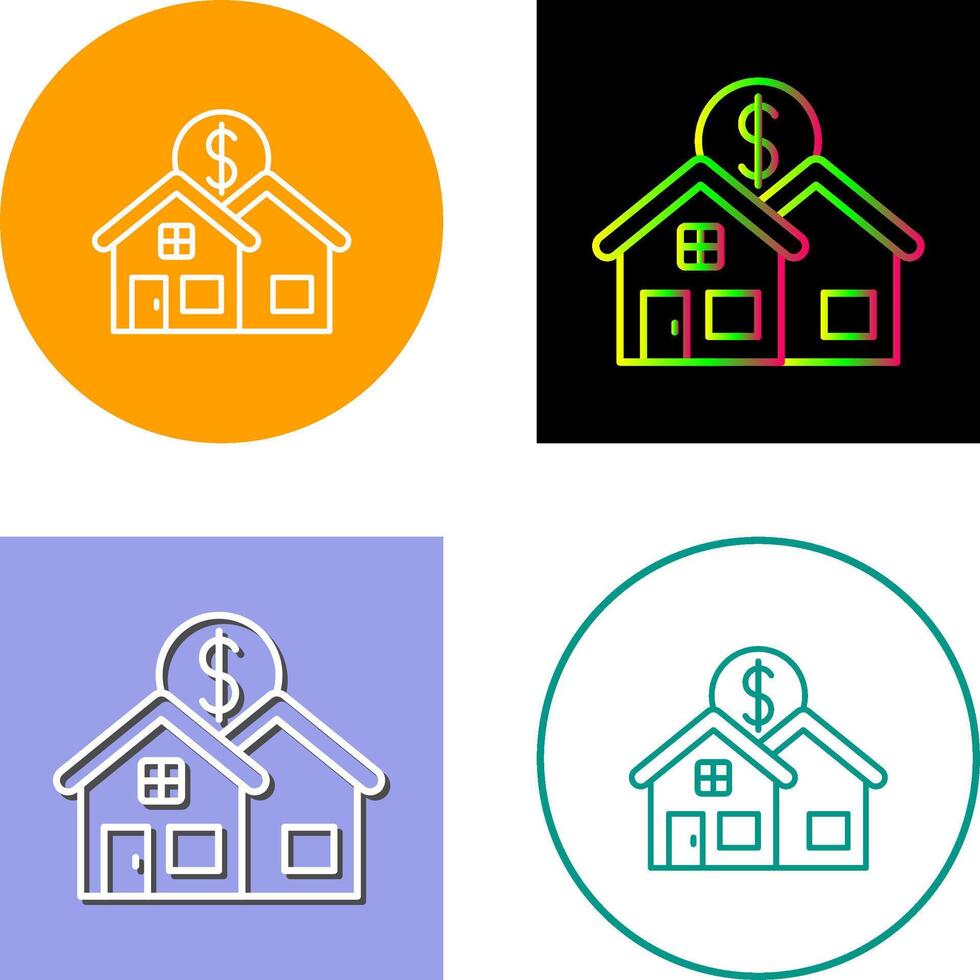 Residential Icon Design vector