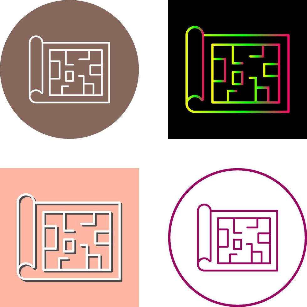 Blueprint Icon Design vector