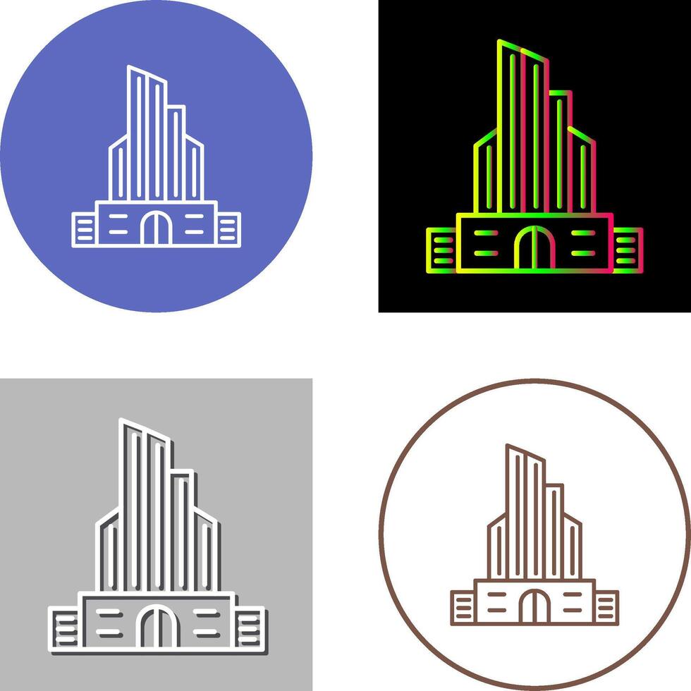 Office Building Icon Design vector