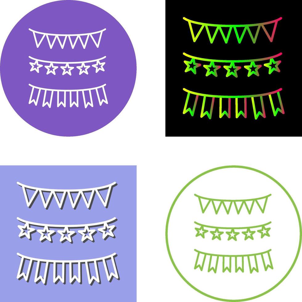 Garlands Icon Design vector