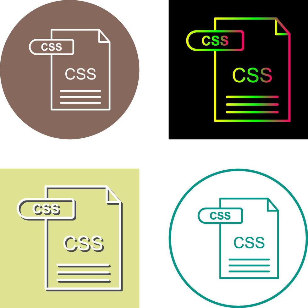 CSS Icon Design vector