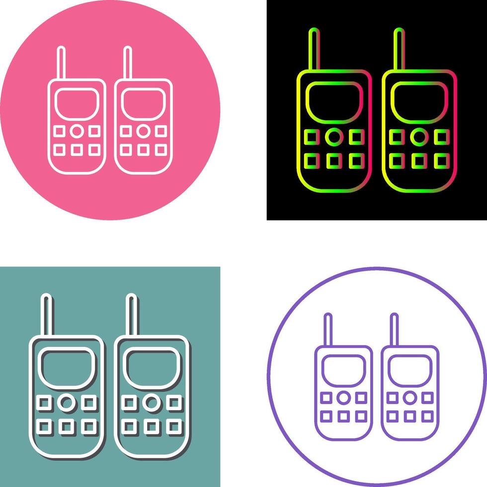 Walkie Talkie Icon Design vector