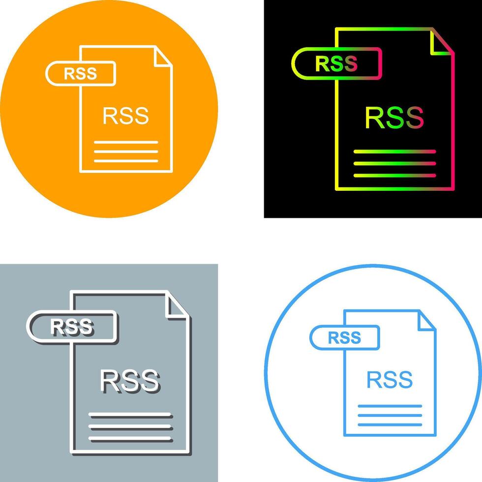 RSS Icon Design vector