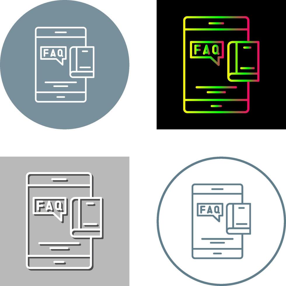 Faq Icon Design vector