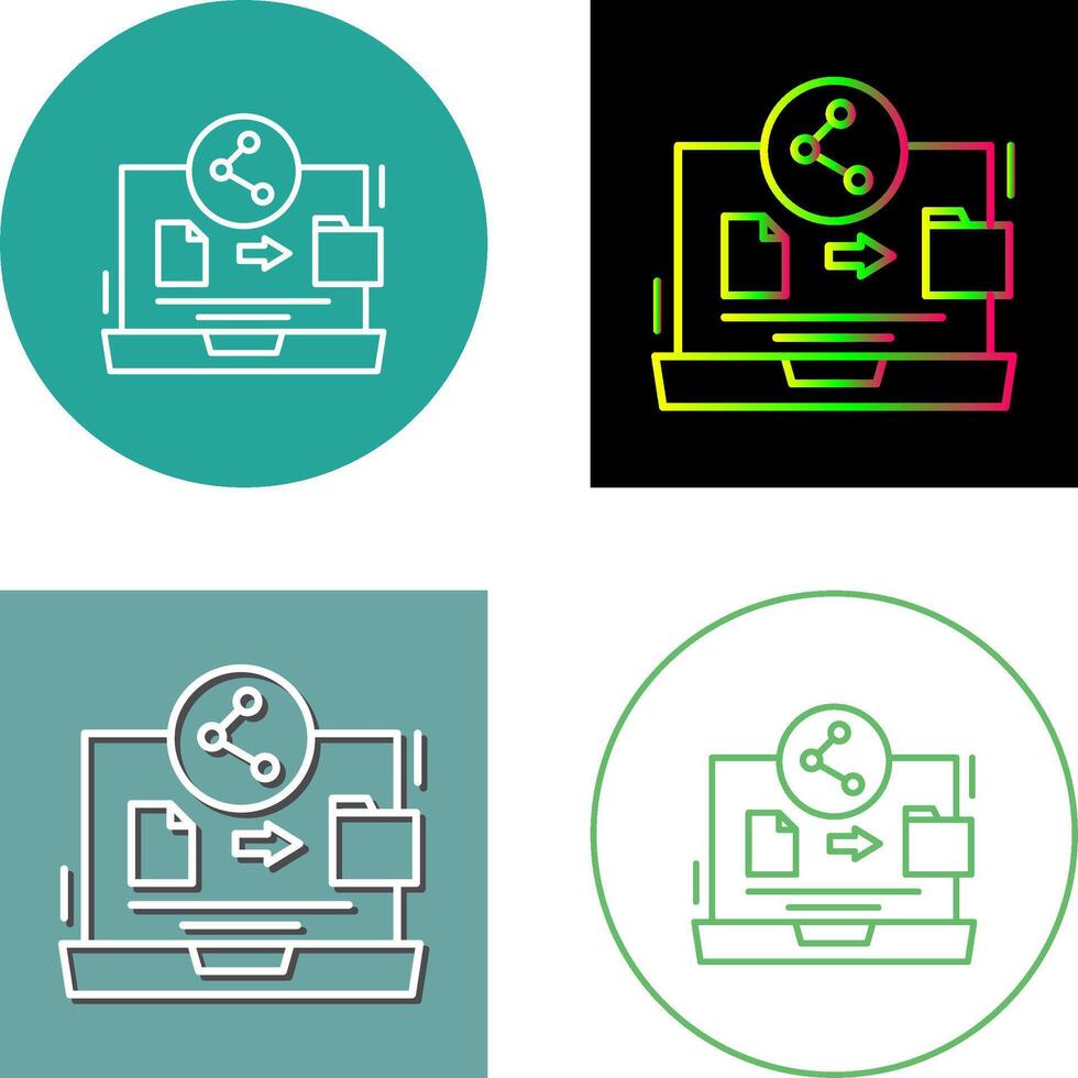 File Share Icon Design vector