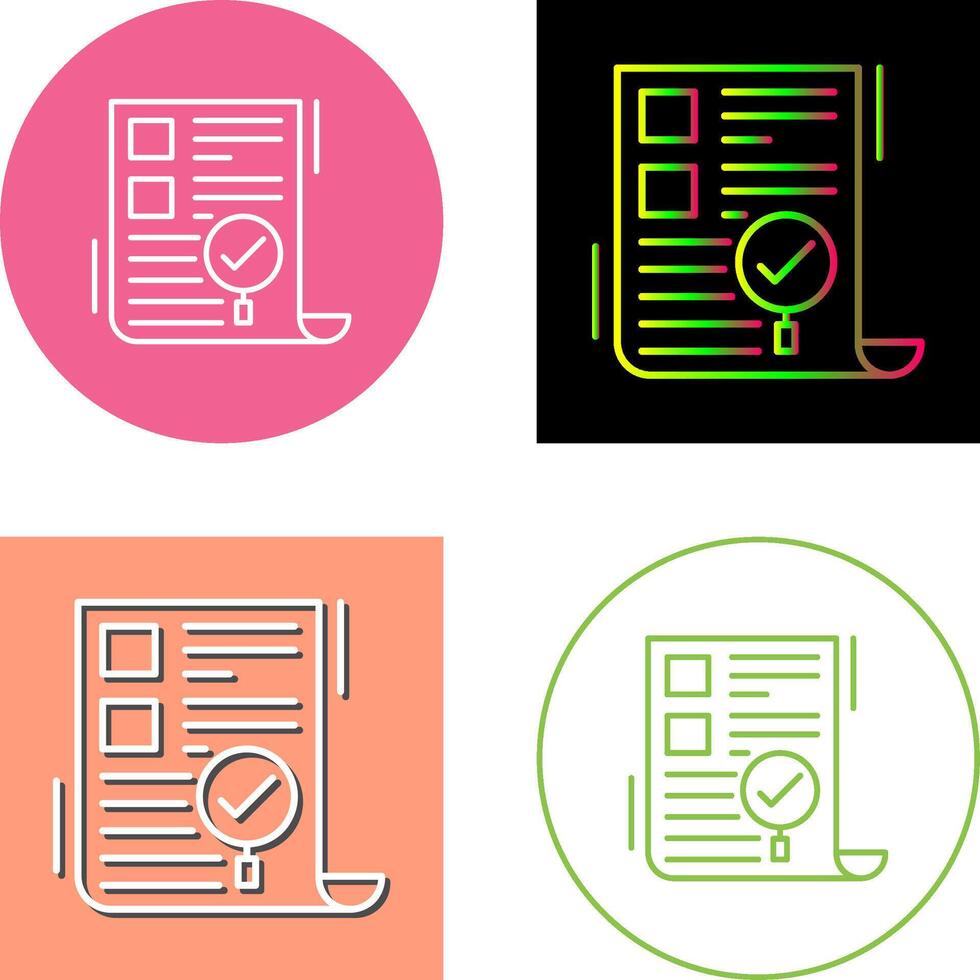 SEO Audit Icon Design vector