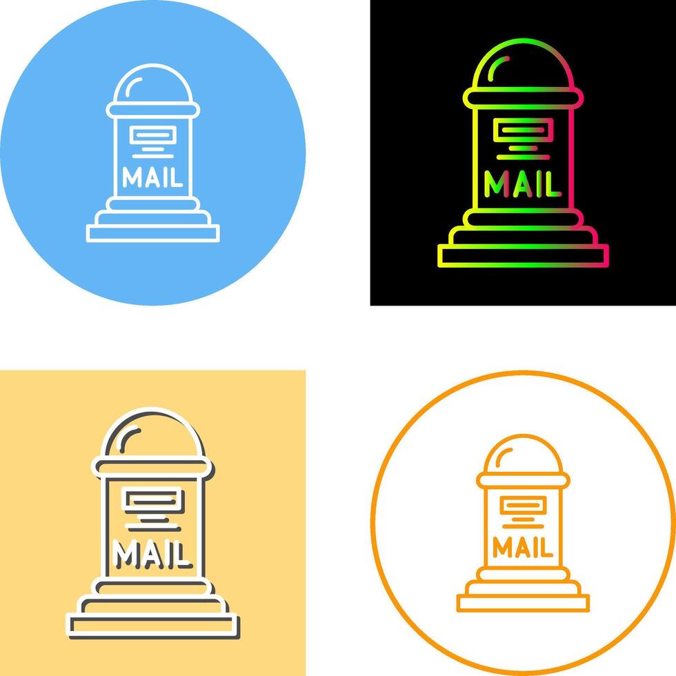 Mail Box Icon Design vector