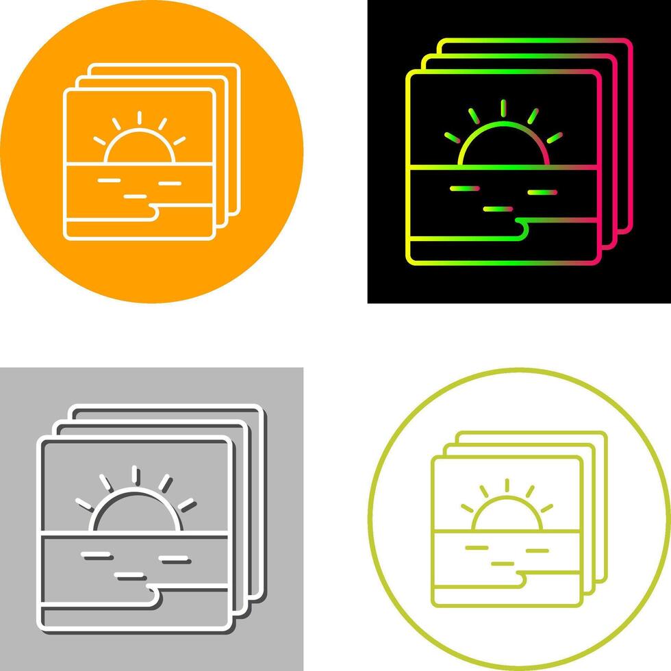 Photo Icon Design vector