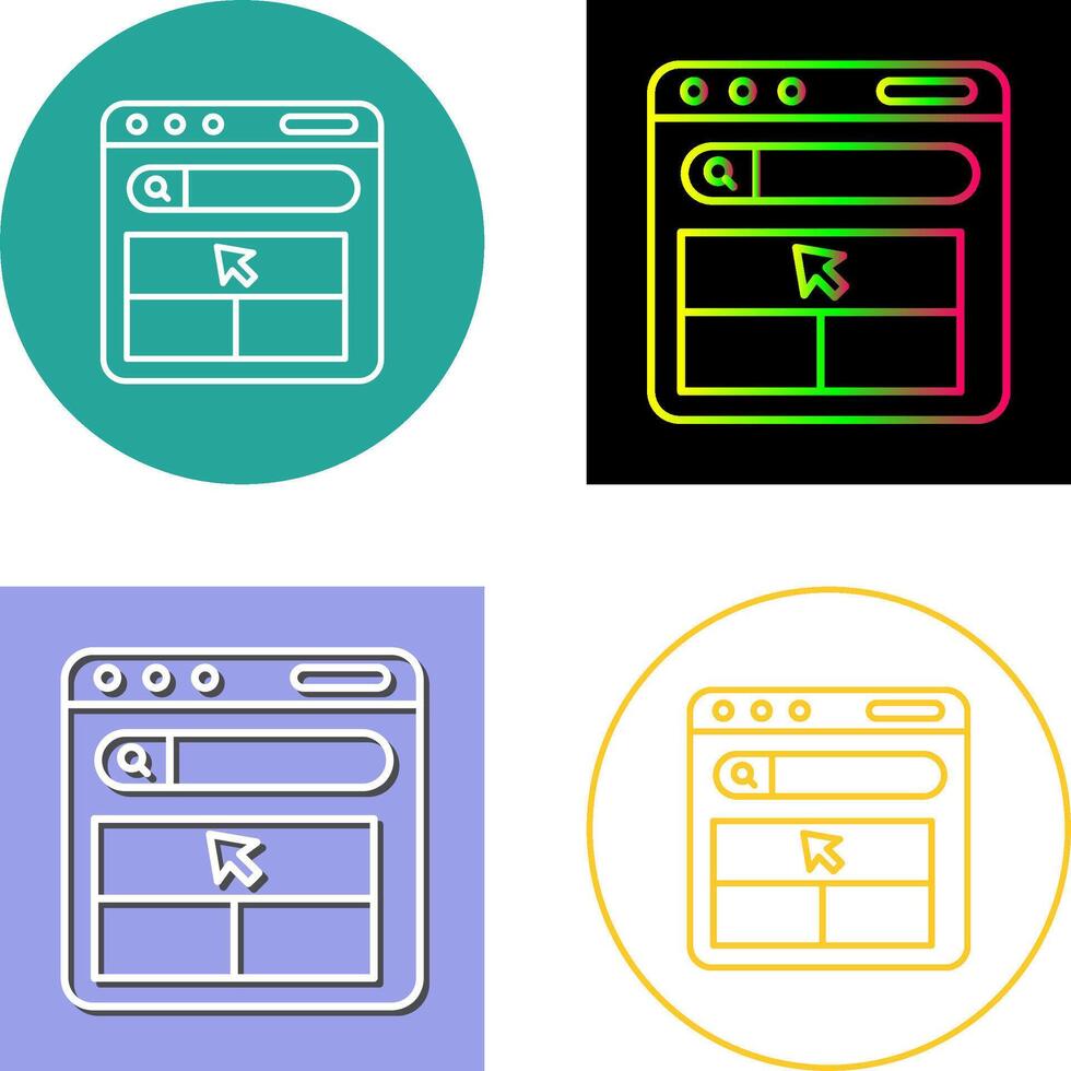 Website Icon Design vector