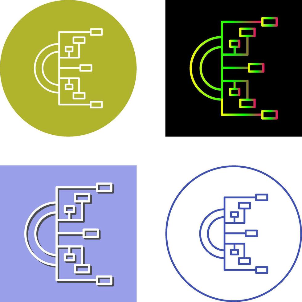 Flowchart Icon Design 45425987 Vector Art at Vecteezy