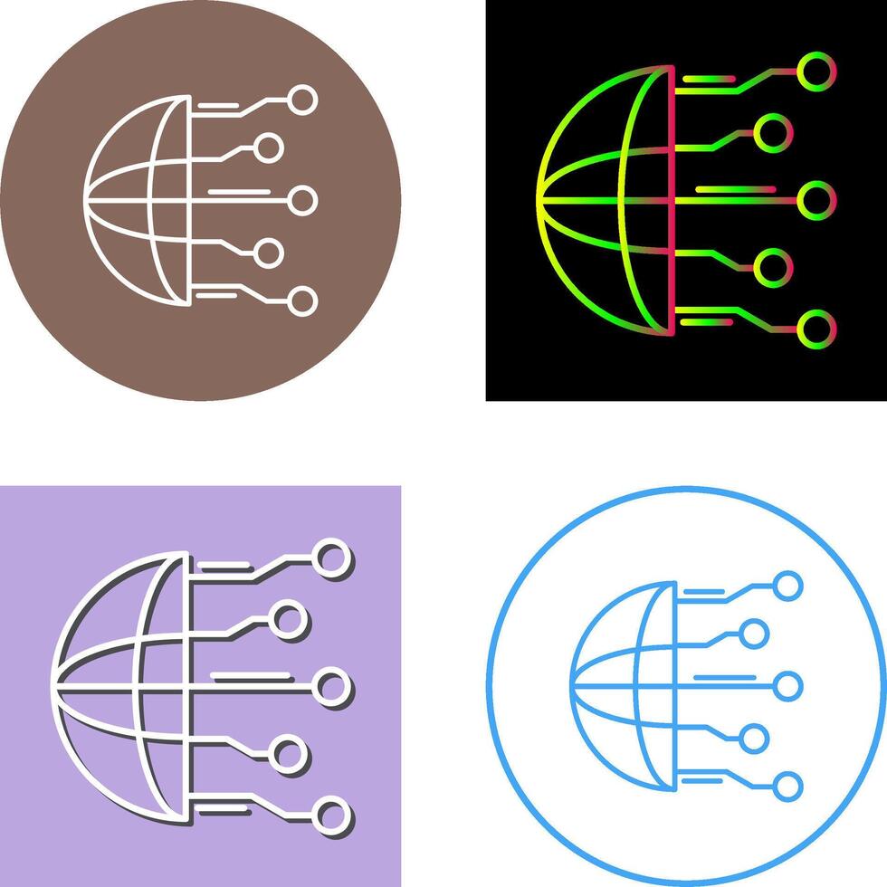 Network Icon Design vector