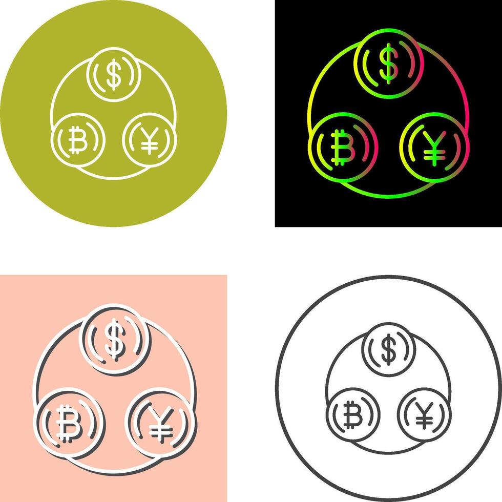 Currency Exchange Icon Design vector