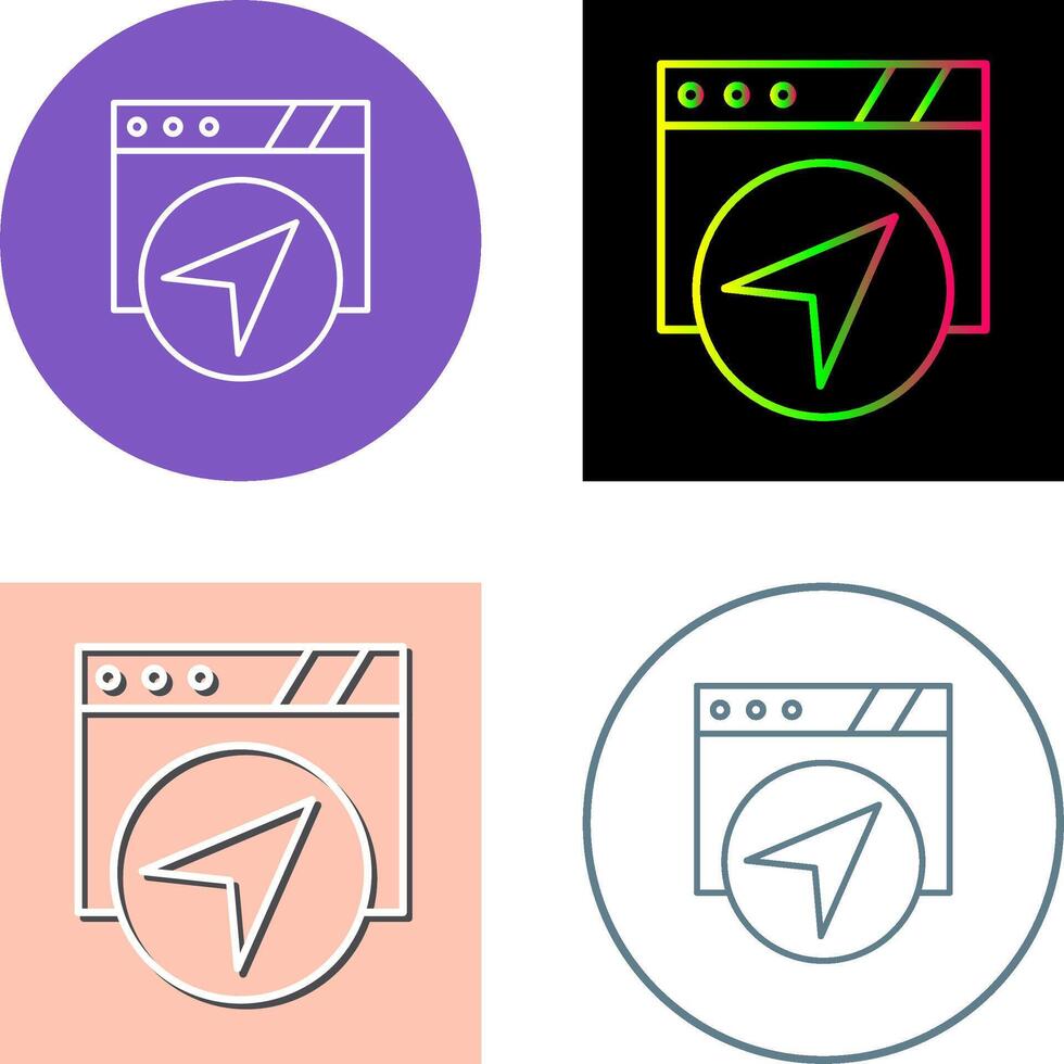 Navigation Icon Design vector