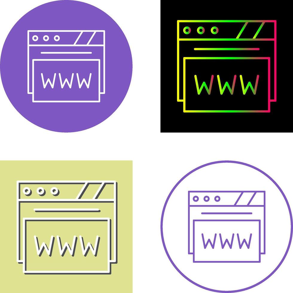 Web Browser Icon Design vector