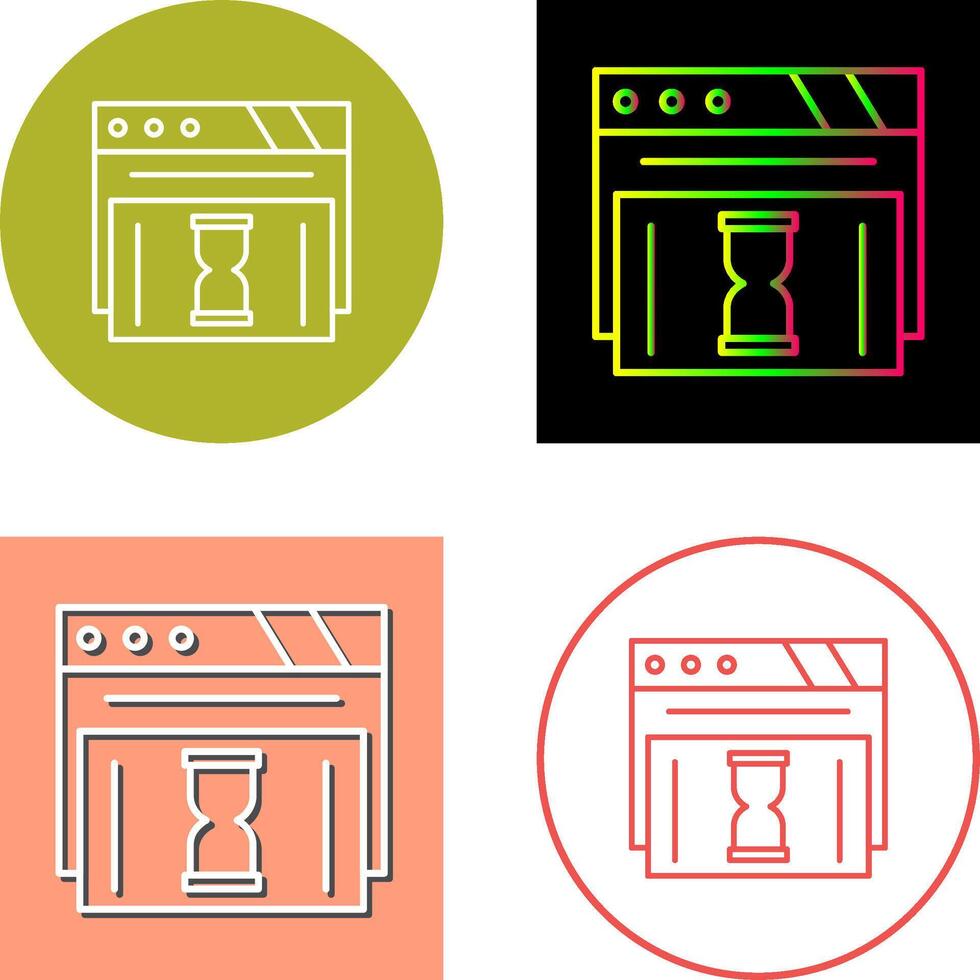 Waiting Icon Design vector