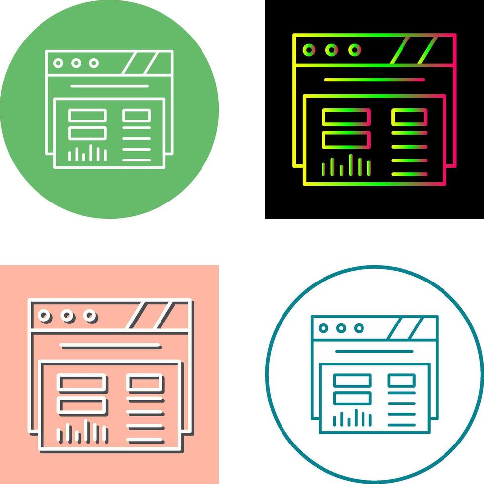 Dashboard Icon Design vector