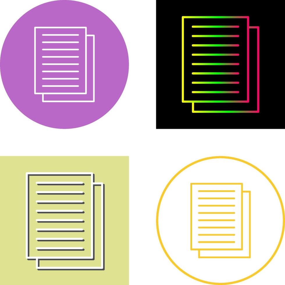 Document Icon Design vector