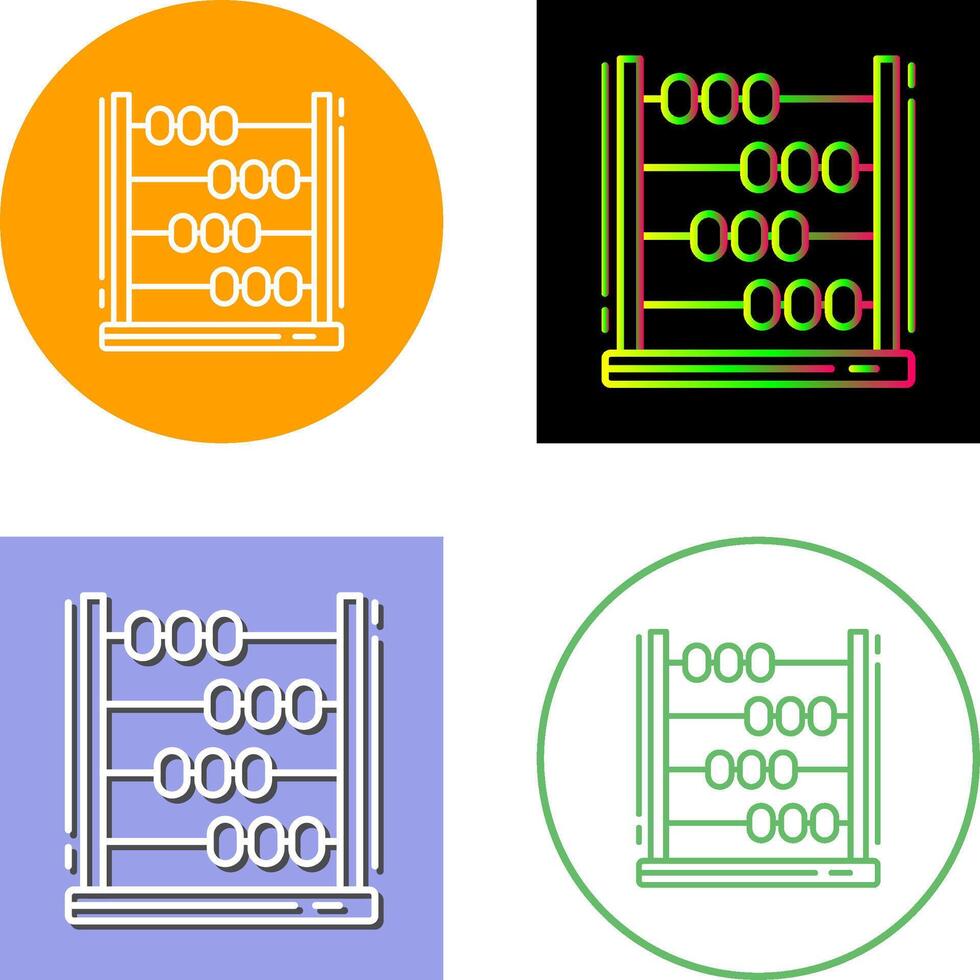 Abacus Icon Design vector