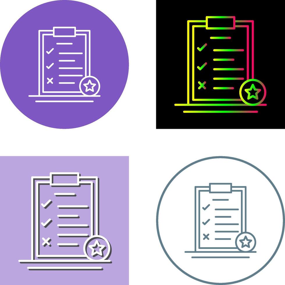 Task List Icon Design vector