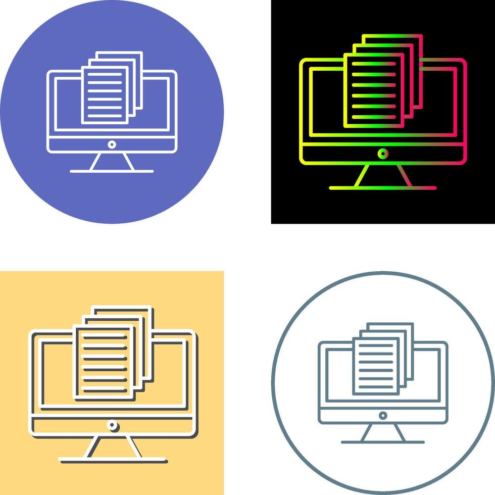 Document Icon Design vector