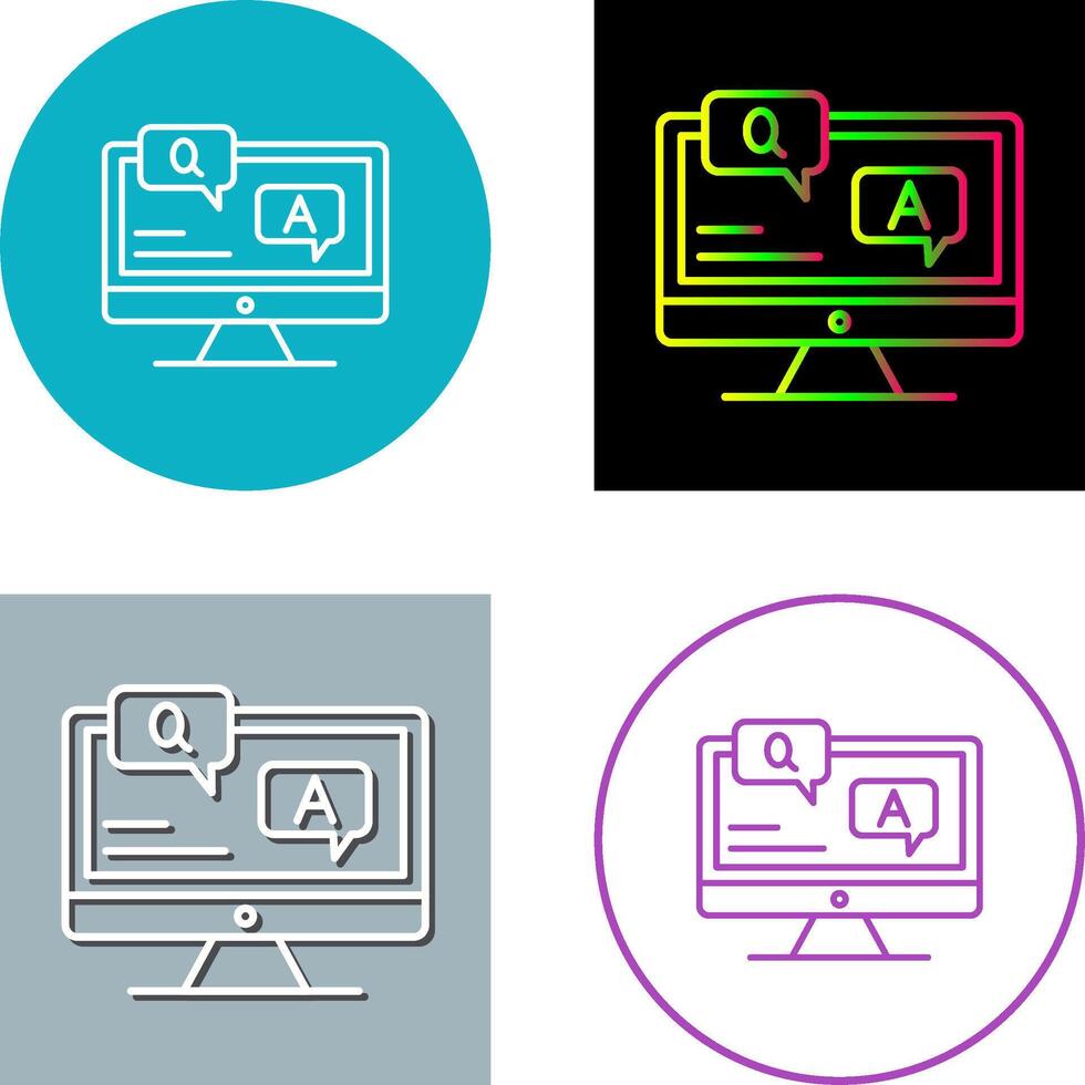 Faq Icon Design vector