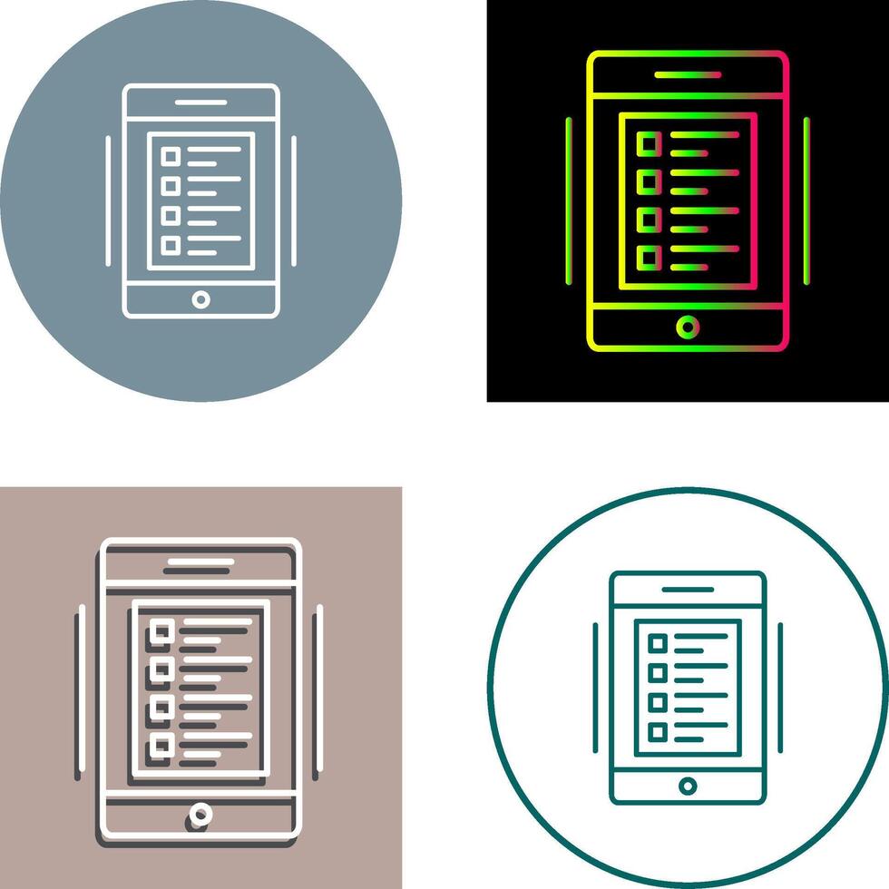 Online Test Icon Design vector