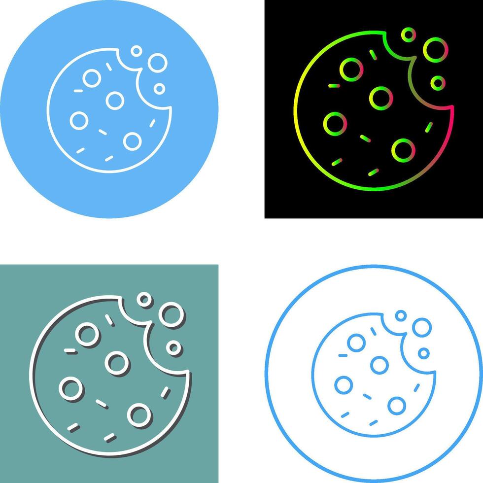 Cookie Icon Design vector
