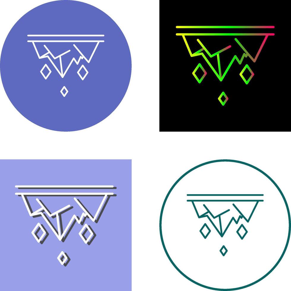 Icicle Icon Design vector