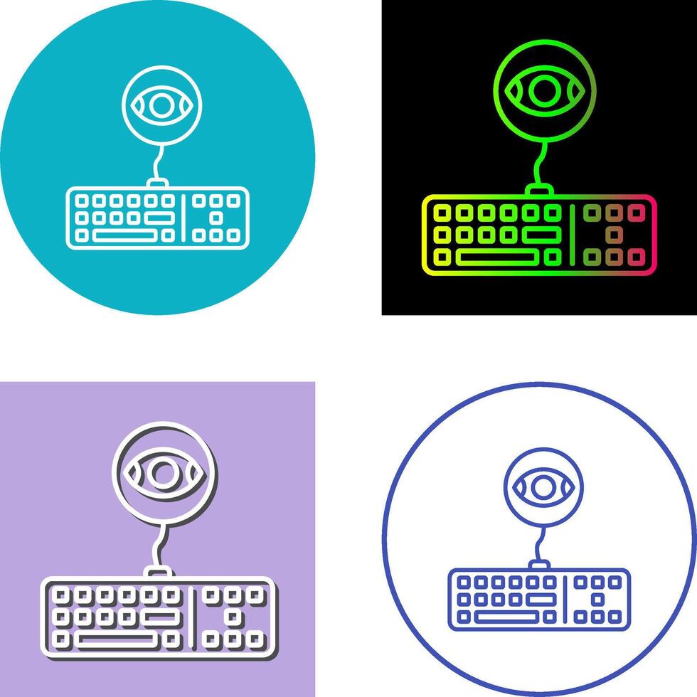 Keylogger Icon Design vector