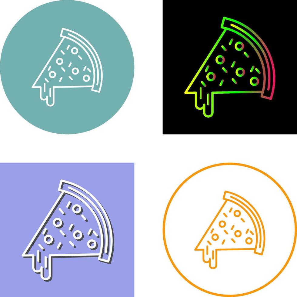 Pizza Slice Icon Design vector