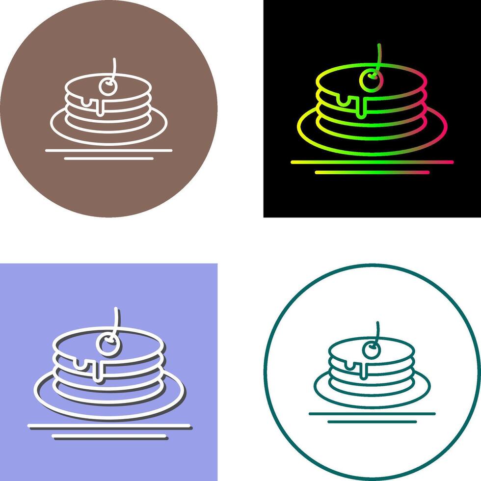 Pancake Icon Design vector