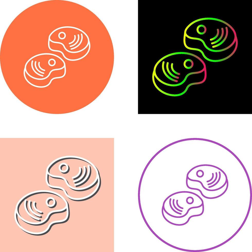 Steak Icon Design vector