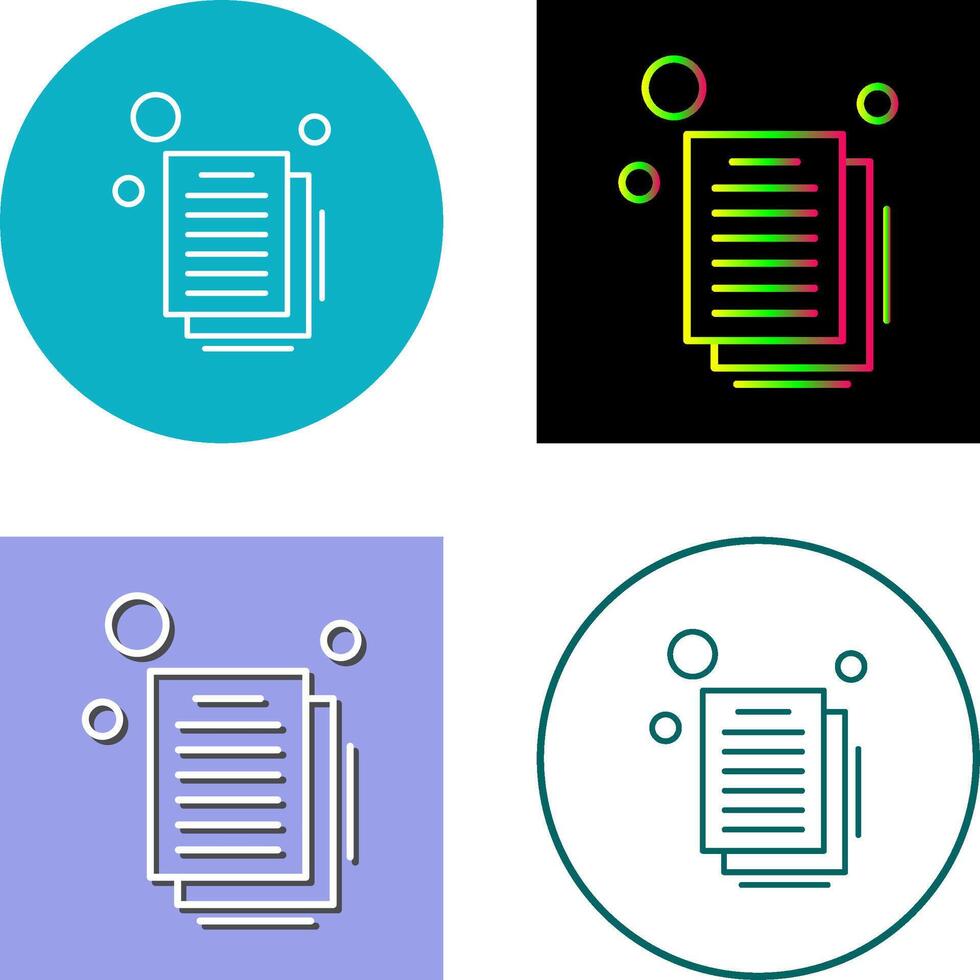 Document Icon Design vector