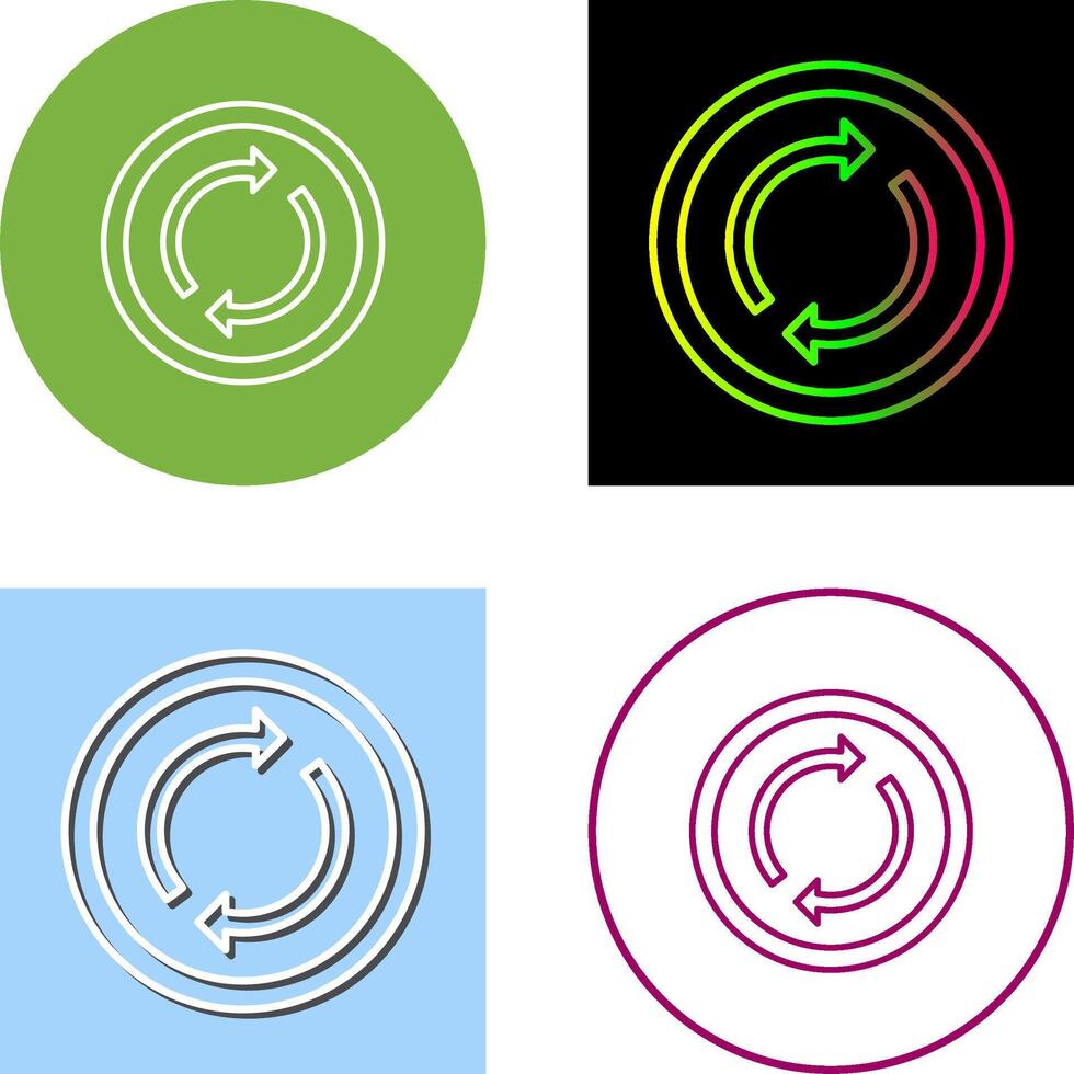 Loop Icon Design vector
