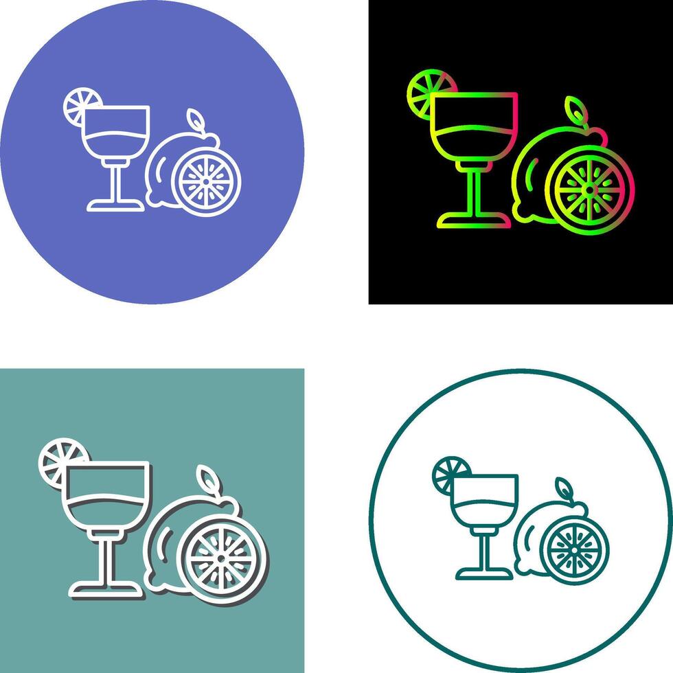 Lime Juice Icon Design vector