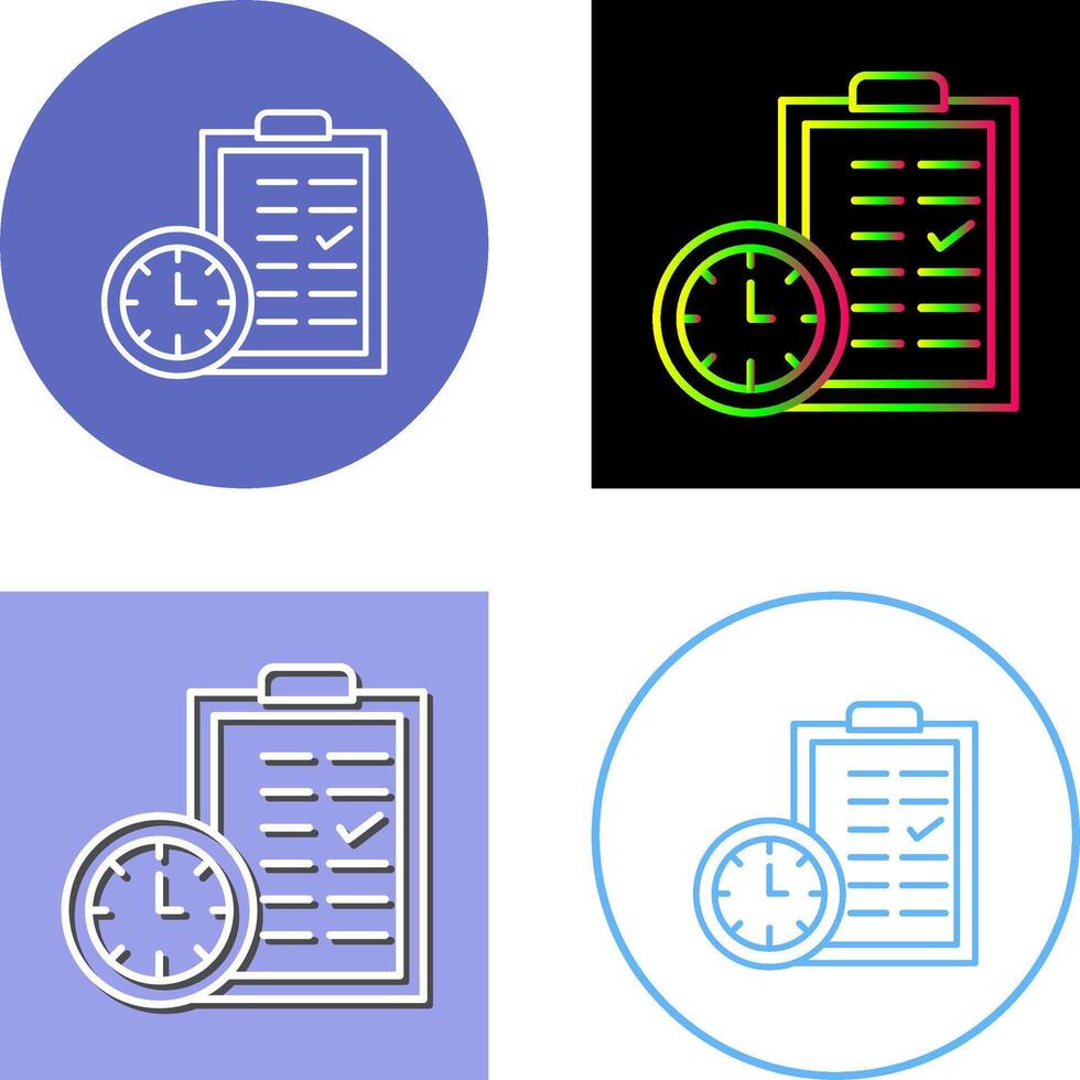 Time Planing Icon Design vector