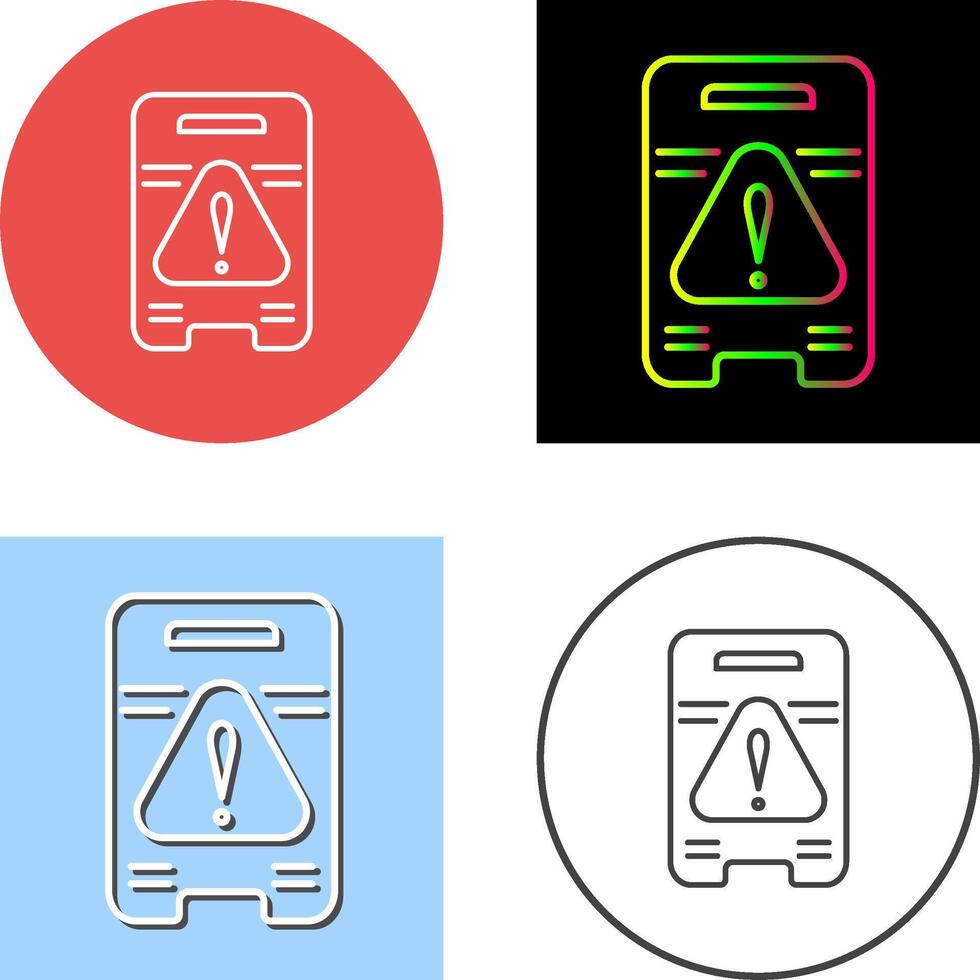 Caution Sign Icon Design vector