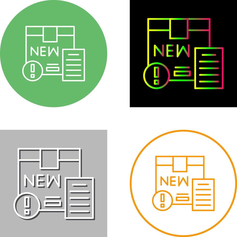 New Product Icon Design vector