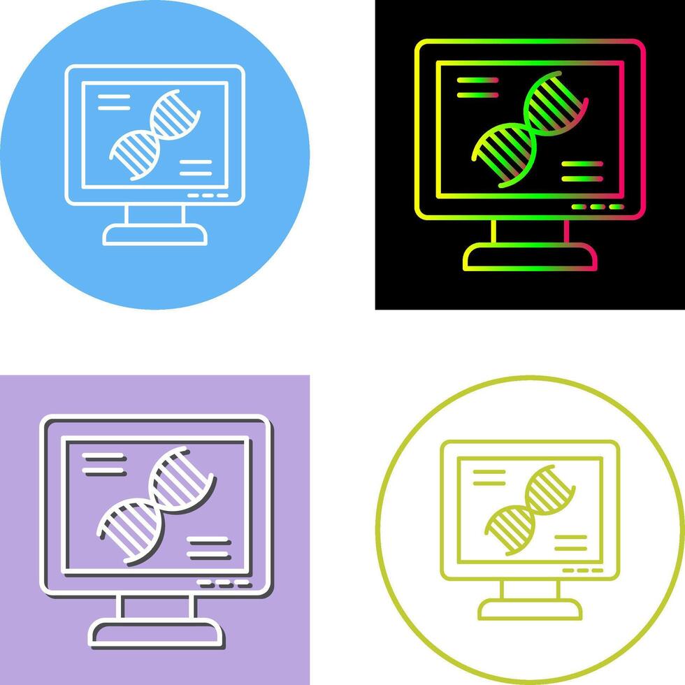 Dna Test Icon Design vector