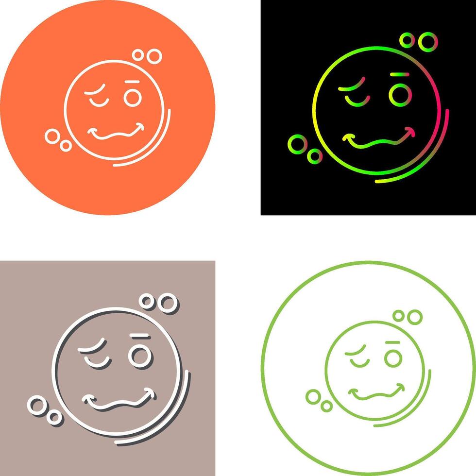 Drunk Icon Design vector