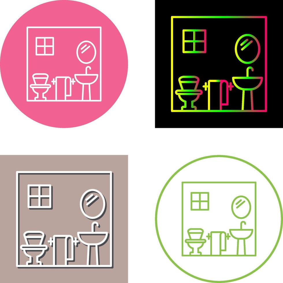 Bathroom Icon Design vector