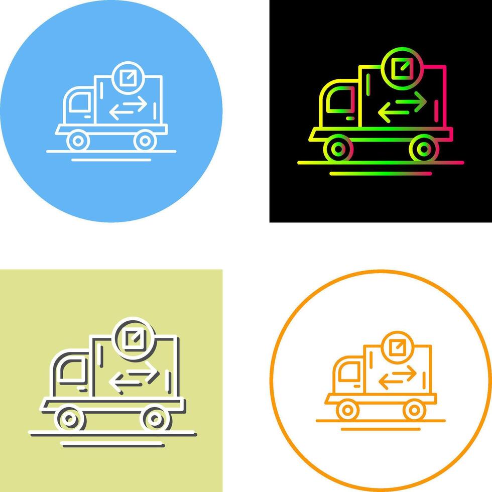 Delivery Truck Icon Design vector