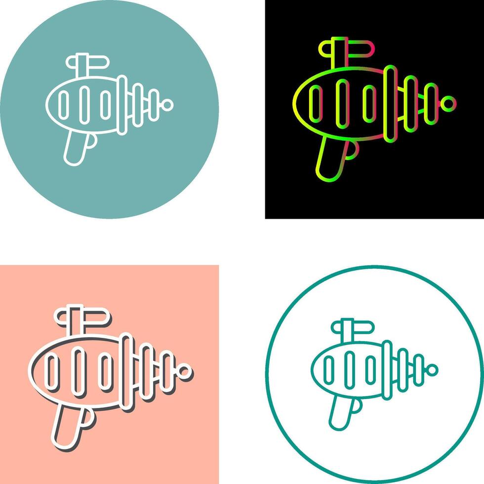 Laser Gun Icon Design vector