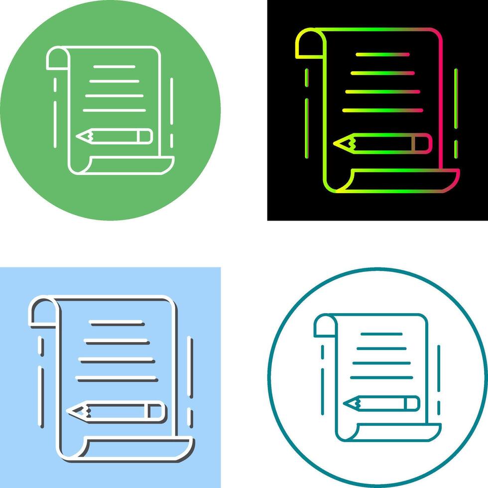Write Icon Design vector