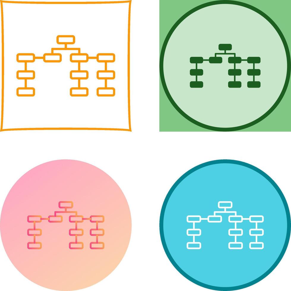 Unique Seo Structure Icon Design vector