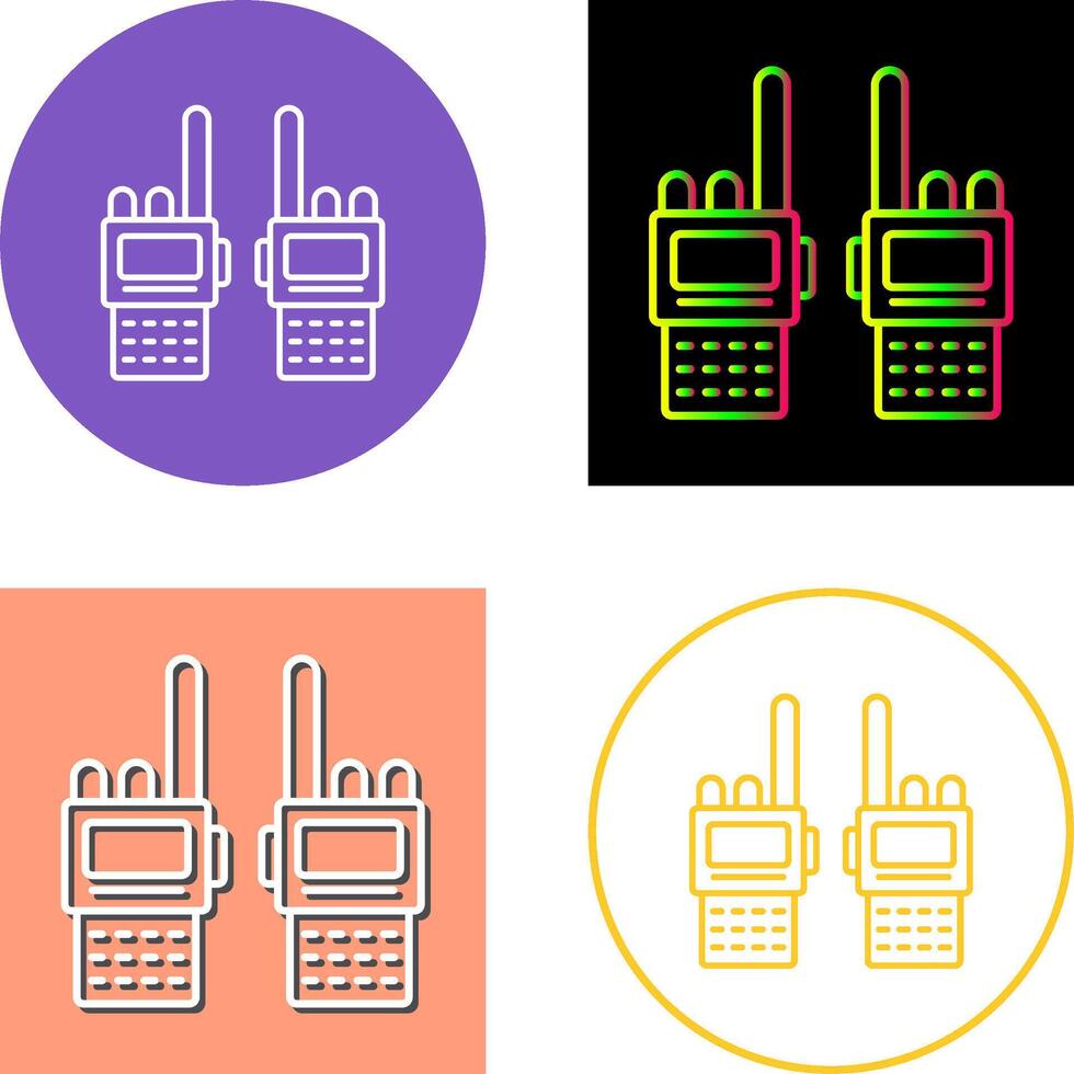 Walkie Talkie Icon Design vector