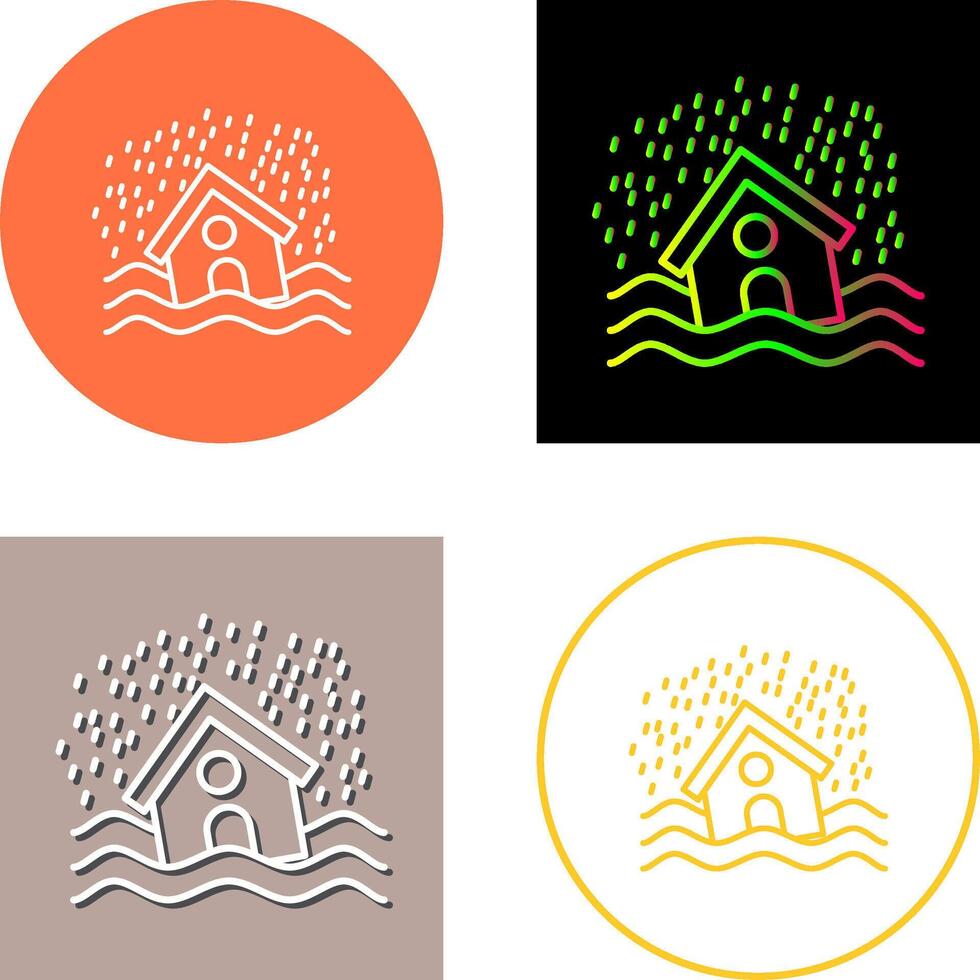 Disaster Icon Design vector