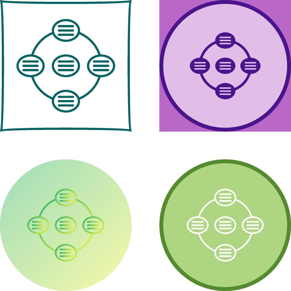 Unique Strategy Connsultation Icon Design vector