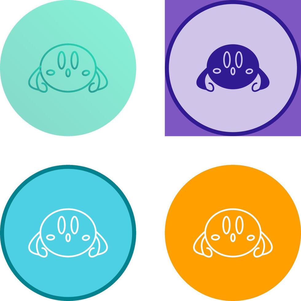 Unique Game Character Icon Design vector